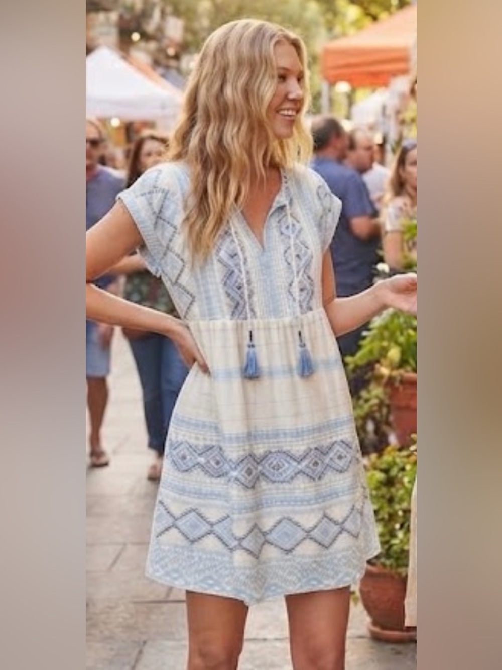 Anthropologie Tunic Shift Mini Dress
Size Medium Petite